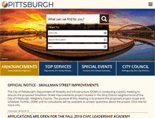 Tablet Screenshot of noisetaskforce.pittsburghpa.gov